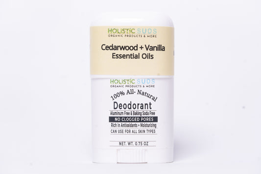 Cedarwood and Vanilla 100% All Natural Deodorant