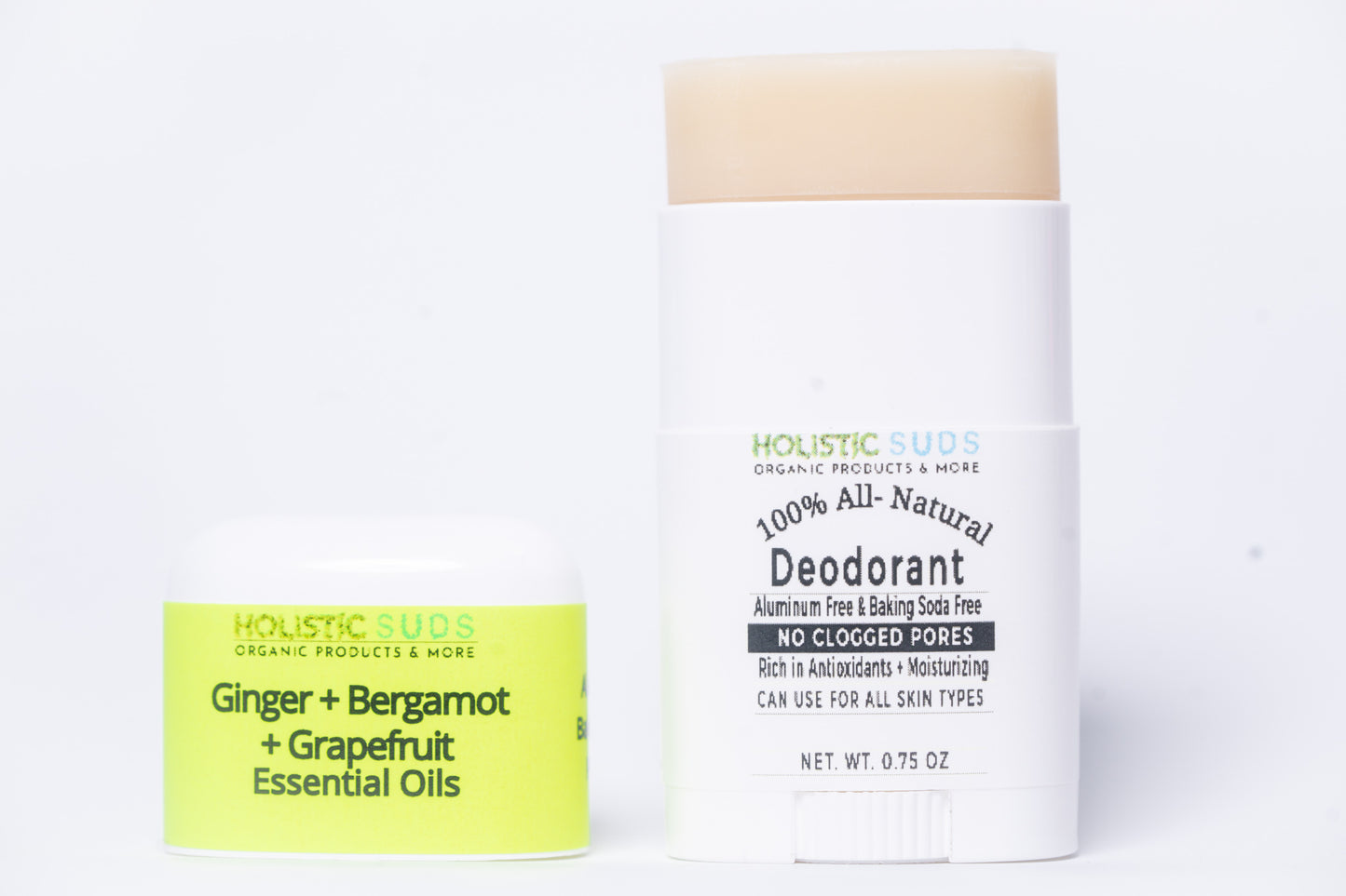 Ginger + Bergamot + Grapefruit 100% All Natural Deodorant